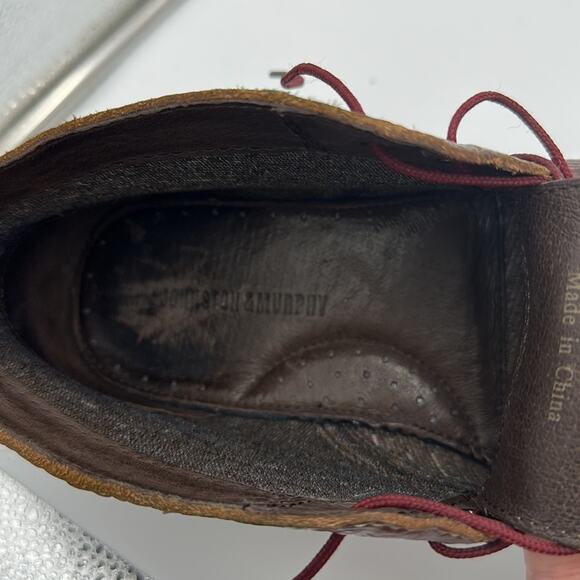 Johnston & Murphy Pebble Leather Copeland Crepe Sole Chukka Desert Boots S 8.5 - Picture 10 of 10